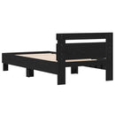 Sengestel Sort eg 193 x 95 x 88 cm Konstrueret træ