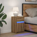 LED Sengeskab artisan eg 38 x 34 x 61 cm Konstrueret træ