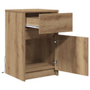 LED Sengeskab artisan eg 38 x 34 x 61 cm Konstrueret træ