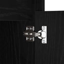 LED Sengeskab Sort eg 38 x 34 x 61 cm Konstrueret træ
