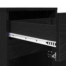 LED Sengeskab 2 pcs Sort eg 38 x 34 x 61 cm Konstrueret træ