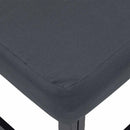 Havesofa Sæt med pude 12 pcs Sort Aluminium