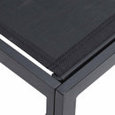 Havesofa Sæt med pude 13 pcs Sort Aluminium