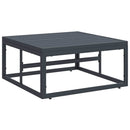 Havesofa Sæt med pude 12 pcs Sort Stål