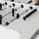 Fodboldbord Hvid 146,5 x 74 x 85 cm Konstrueret træ