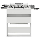 Fodboldbord Hvid 146,5 x 74 x 85 cm Konstrueret træ