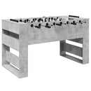 Fodboldbord BetonGrå 146,5 x 74 x 85 cm Konstrueret træ