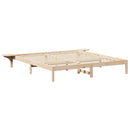 Sengestel Naturfarvet 180 x 200 cm Massiv fyrretræ
