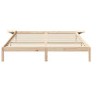 Sengestel Naturfarvet 180 x 200 cm Massiv fyrretræ
