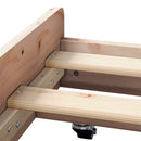Sengestel Brun 80 x 200 cm Massivt fyrretræ