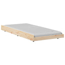 Sengestel Brun 80 x 200 cm Massivt fyrretræ