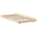 Sengestel Brun 80 x 200 cm Massivt fyrretræ