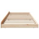 Sengestel Brun 80 x 200 cm Massivt fyrretræ