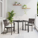 Have Spisebordssæt 3 pcs Brun og sort PE Rattan