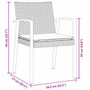 Have Spisebordssæt 3 pcs Brun og sort PE Rattan