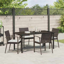 Have Spisebordssæt 5 pcs Brun og sort PE Rattan