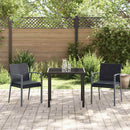 Have Spisebordssæt 3 pcs Sort og grå PE Rattan