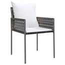 Have Spisebordssæt 9 pcs Brun og sort PE Rattan