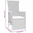 Have Spisebordssæt med pude 5 pcs Grå polyrattan