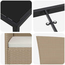 Have Spisebordssæt med pude 9 pcs Beige polyrattan