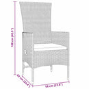 Have Spisebordssæt med pude 7 pcs Beige polyrattan