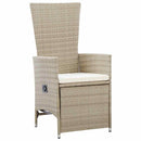Have Spisebordssæt med pude 9 pcs Beige polyrattan