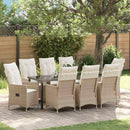 Have Spisebordssæt med pude 9 pcs Beige polyrattan