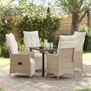 Have Spisebordssæt med pude 5 pcs Beige polyrattan