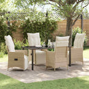 Have Spisebordssæt med pude 5 pcs Beige polyrattan