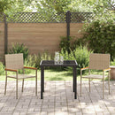 Have Spisebordssæt med pude 3 pcs Beige polyrattan