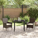 Have Spisebordssæt 3 stk. Brun polyrattan
