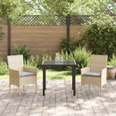 Have Spisebordssæt 3 stk. Beige polyrattan