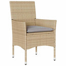 Have Spisebordssæt 3 stk. Beige polyrattan