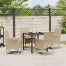 Have Spisebordssæt 5 stk. Beige polyrattan