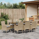 Have Spisebordssæt med pude 9 pcs Beige polyrattan