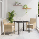Have Spisebordssæt med pude 3 pcs Beige polyrattan