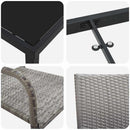 Have Spisebordssæt med pude 3 pcs Grå polyrattan
