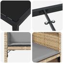 Have Spisebordssæt med pude 9 pcs Beige polyrattan