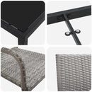 Have Spisebordssæt med pude 5 pcs Grå polyrattan