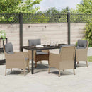 Have Spisebordssæt med pude 5 pcs Beige polyrattan