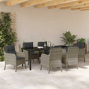 Have Spisebordssæt 7 stk. Lysegrå polyrattan