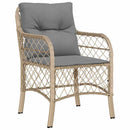 Have Spisebordssæt med pude 3 pcs Beige polyrattan