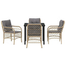 Have Spisebordssæt med pude 5 pcs Beige polyrattan