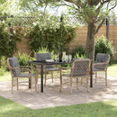 Have Spisebordssæt med pude 5 pcs Beige polyrattan