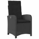 Have Spisebordssæt 9 stk. Sort polyrattan