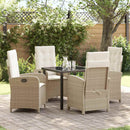 Have Spisebordssæt med pude 5 pcs Beige polyrattan