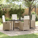 Have Spisebordssæt med pude 5 pcs Beige polyrattan