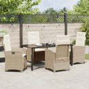 Have Spisebordssæt med pude 5 pcs Beige polyrattan