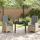 Have Spisebordssæt med pude 3 pcs Beige polyrattan
