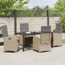 Have Spisebordssæt med pude 5 pcs Beige polyrattan